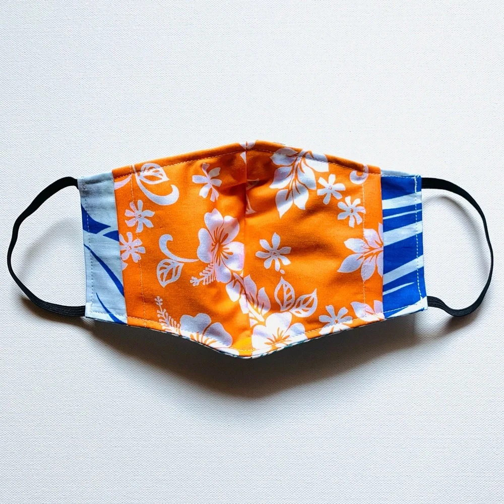 NEW Handmade Teal Turtle Print Face Mask